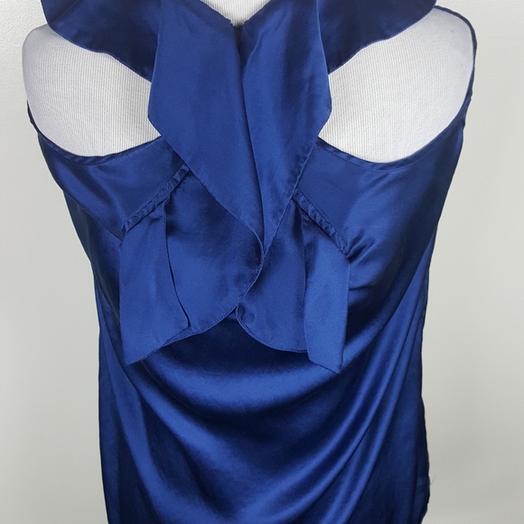 Banana Republic Royal Blue 100% Silk Blouse - Picture 3 of 8